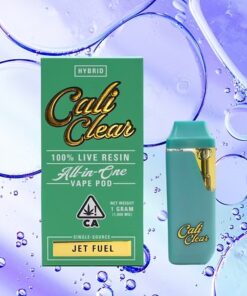 Cali Clear Jet Fuel – 1g Live Resin – All In One Vape Pod – Hybrid