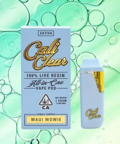 Cali Clear Maui Wowie – 1g Live Resin – All In One Vape Pod – Sativa