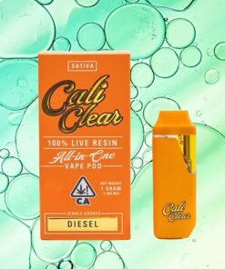 Cali Clear Diesel – 1g Live Resin – All In One Vape Pod – Sativa