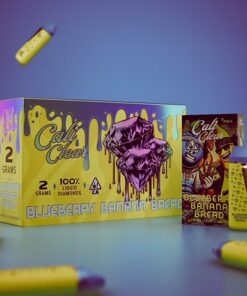 Cali Clear Blueberry Banana Bread – 2G Liquid Diamonds Disposable – Indica